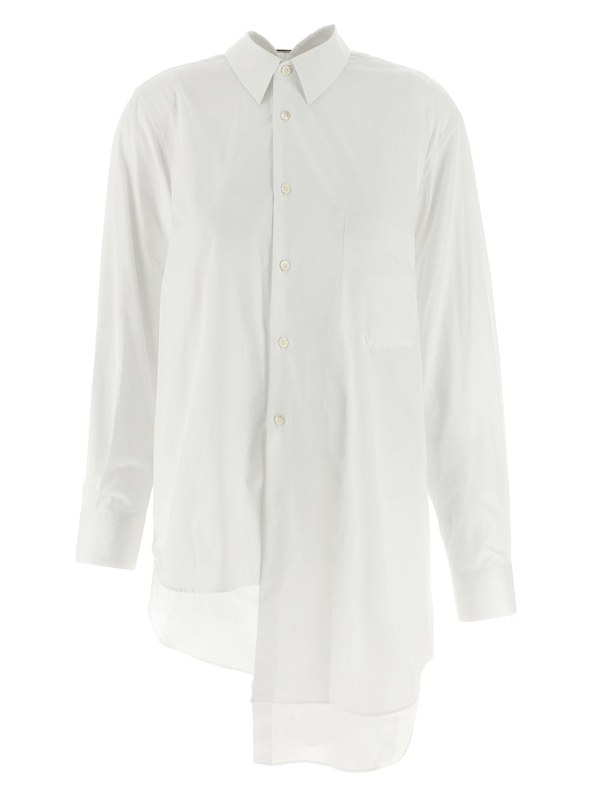 Comme Des Garçons White Cotton Blouse