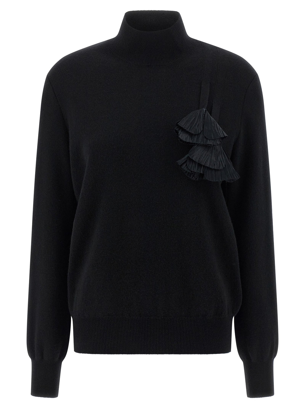 Ferragamo Black Virgin Wool Cardigan