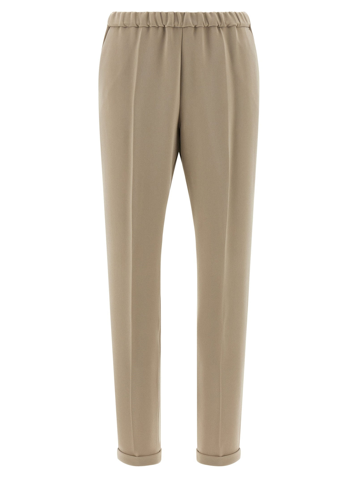 Alberto Biani Beige Triacetate Casual Pants