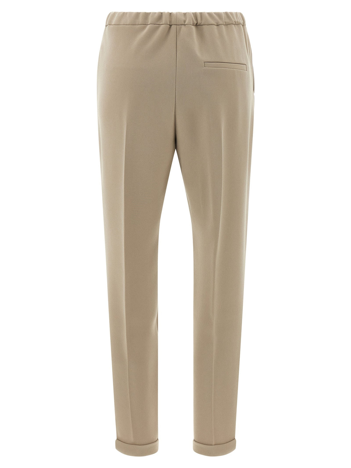 Alberto Biani Beige Triacetate Casual Pants