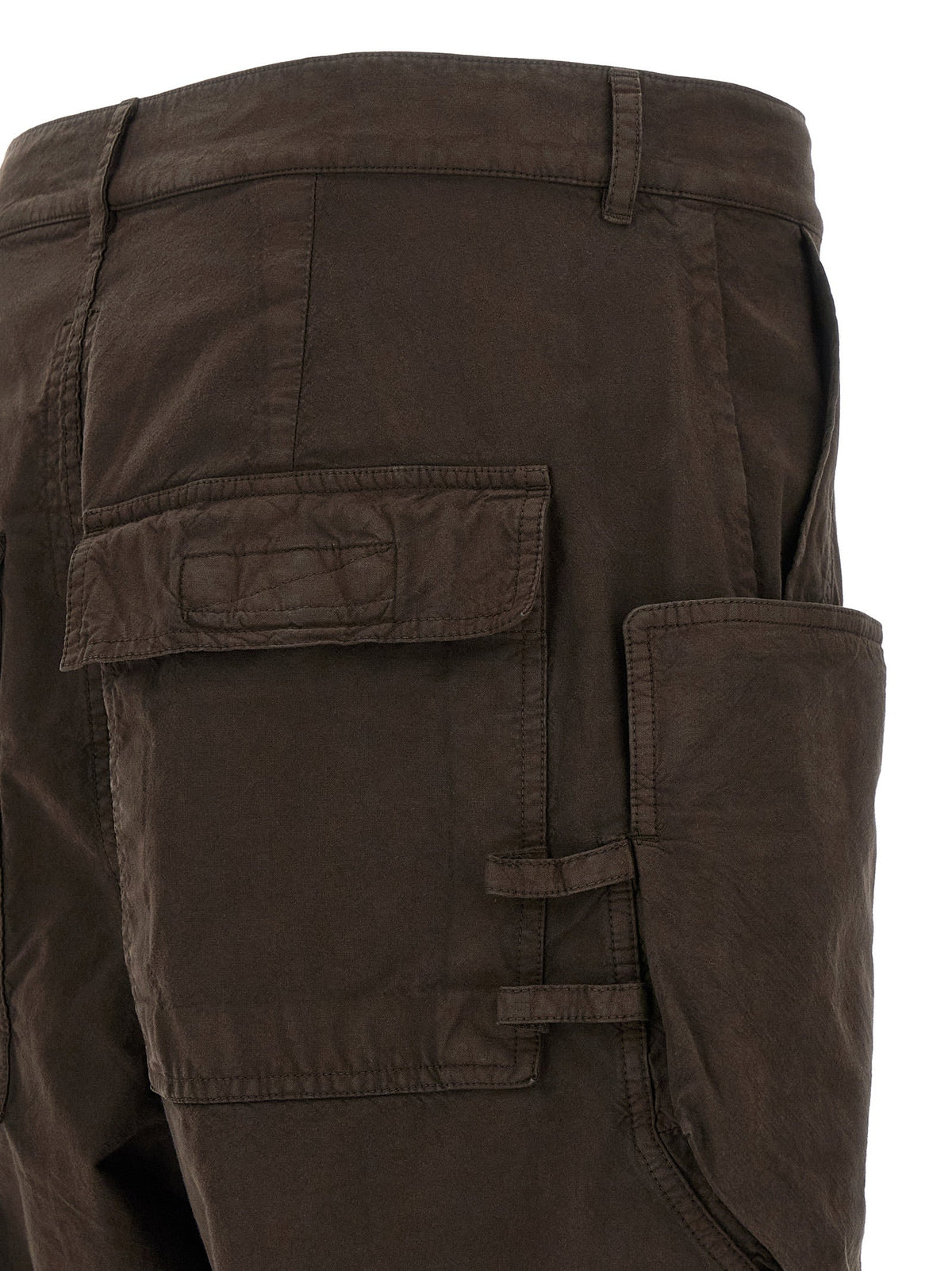 DRKSHDW Brown Cotton Cargo Pants