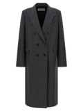Dries Van Noten Gray Wool Coat