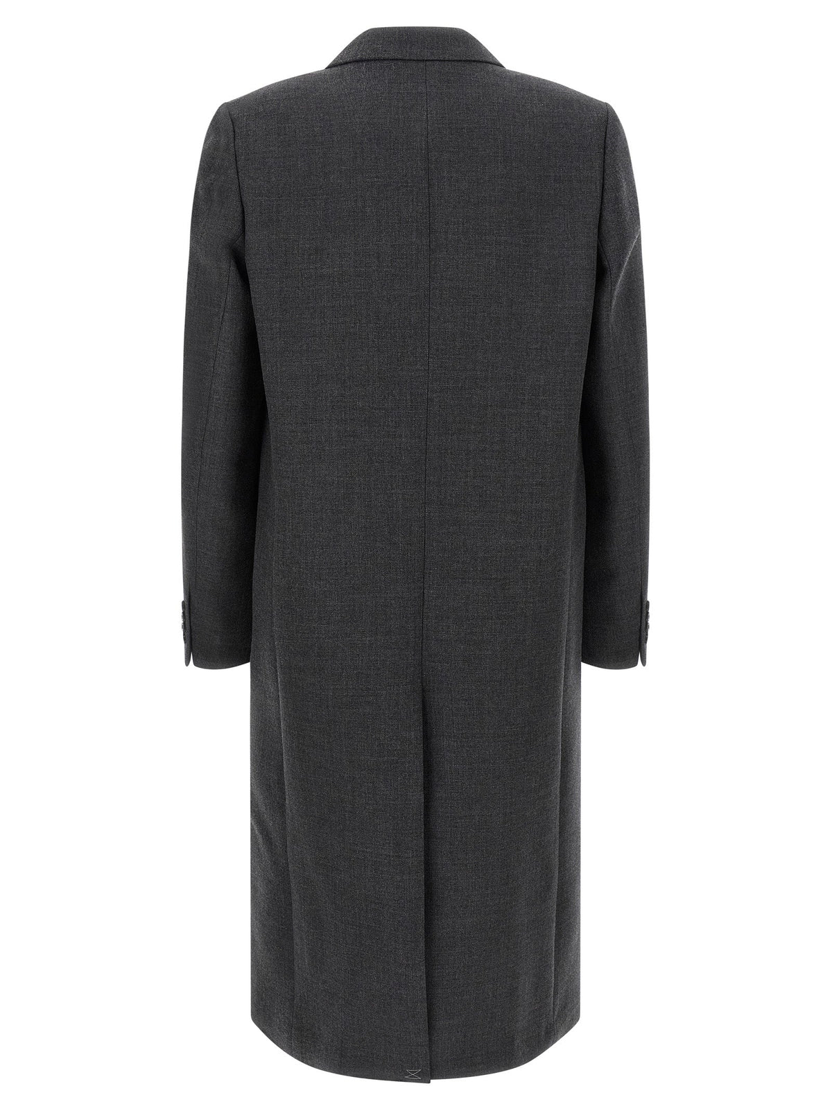 Dries Van Noten Gray Wool Coat