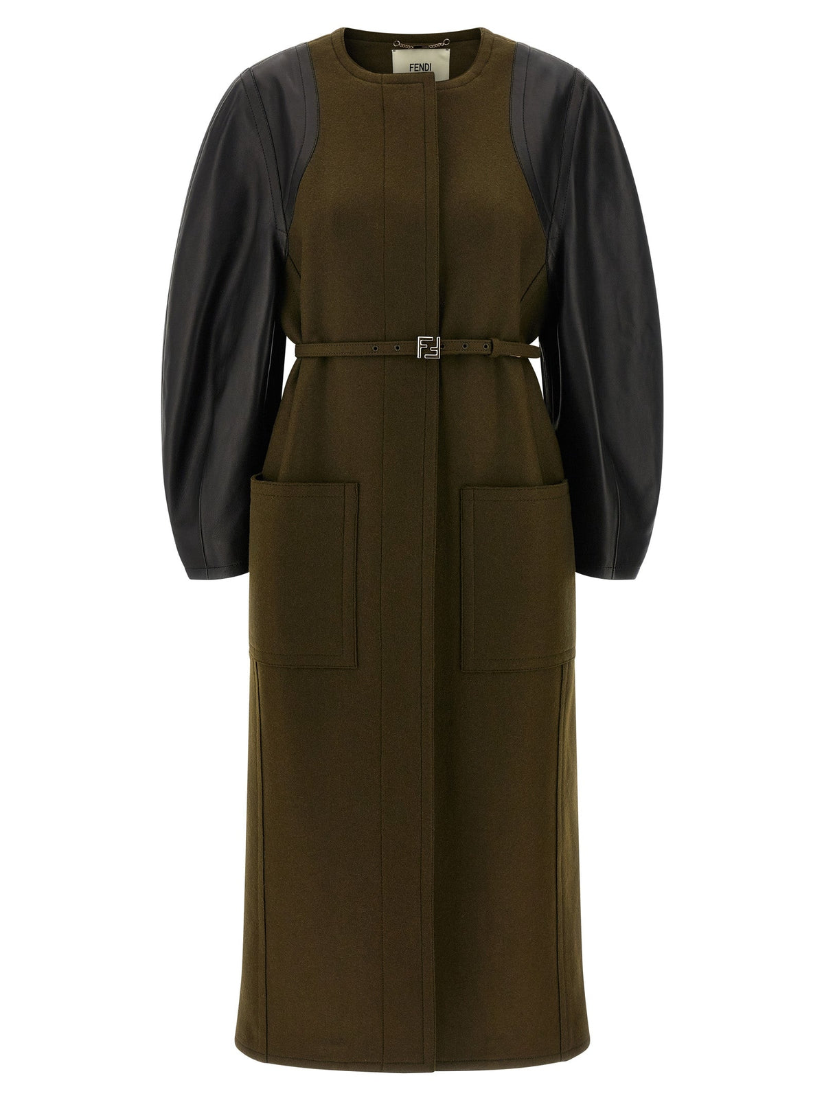 Fendi Bicolor Viscose Coat