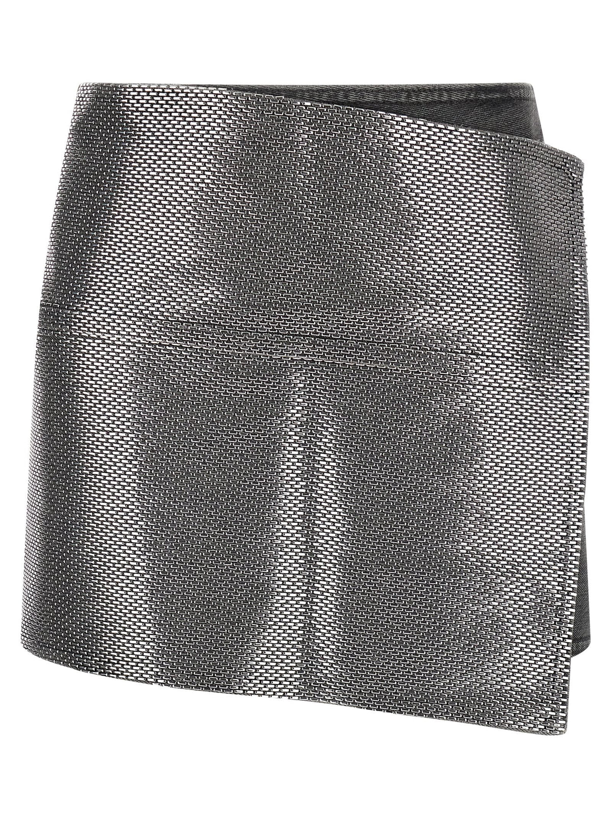 Haikure Gray Cotton Long Skirt