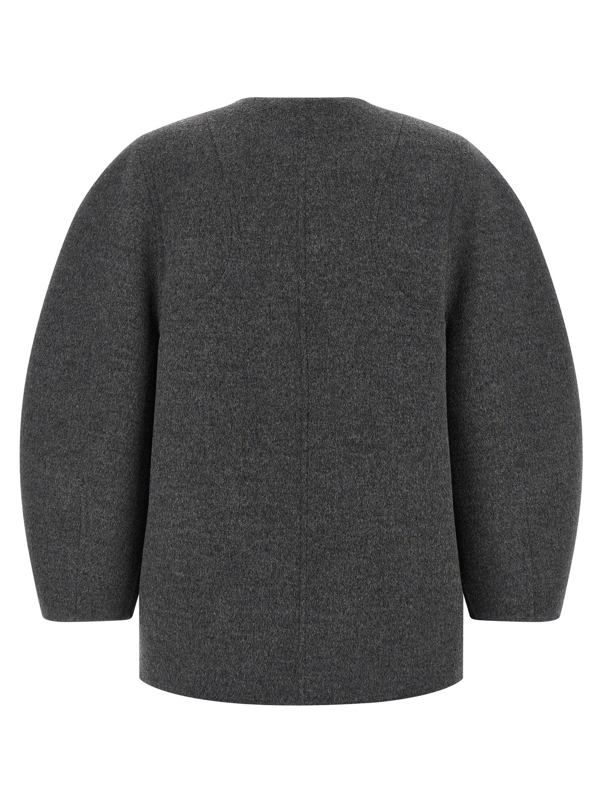 Fendi Gray Virgin Wool Coat