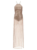 The Andamane Multicolor Polyester Long Dress