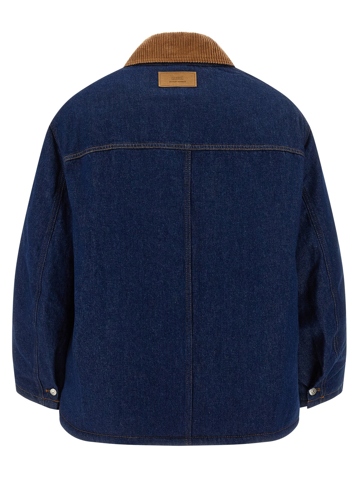 Ami Paris Blue Cotton Denim Jacket