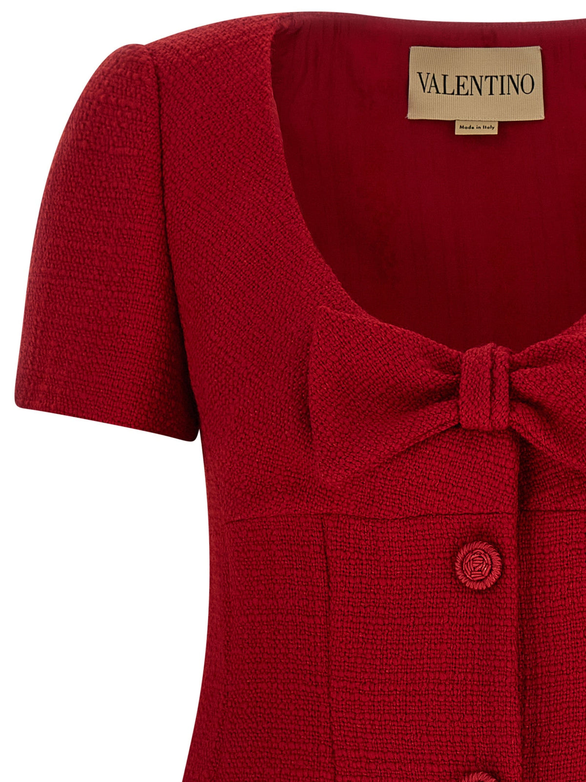 Valentino Garavani Multicolor Virgin Wool Short Dress