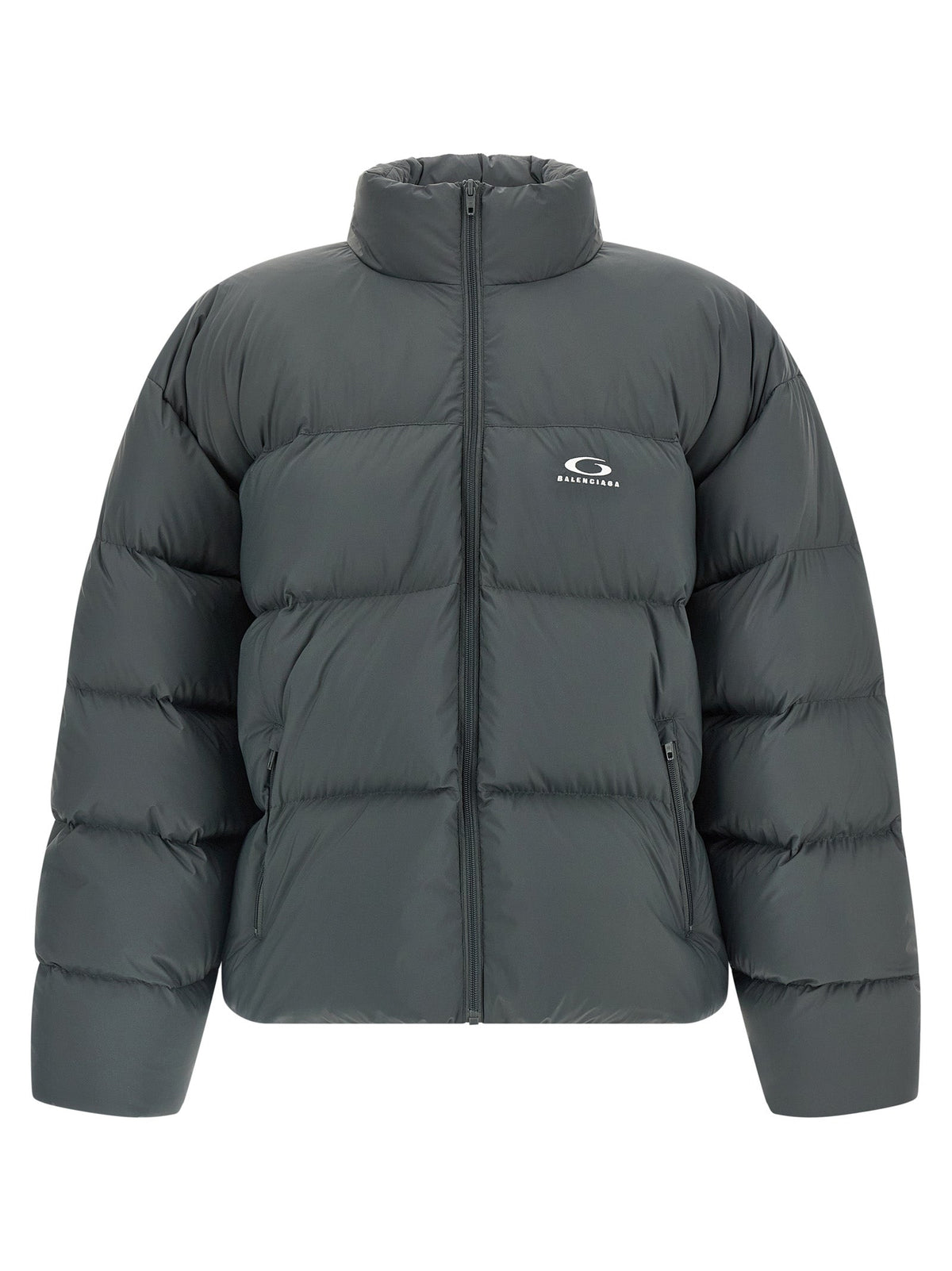 Balenciaga Gray Polyamide Full-Length Jacket