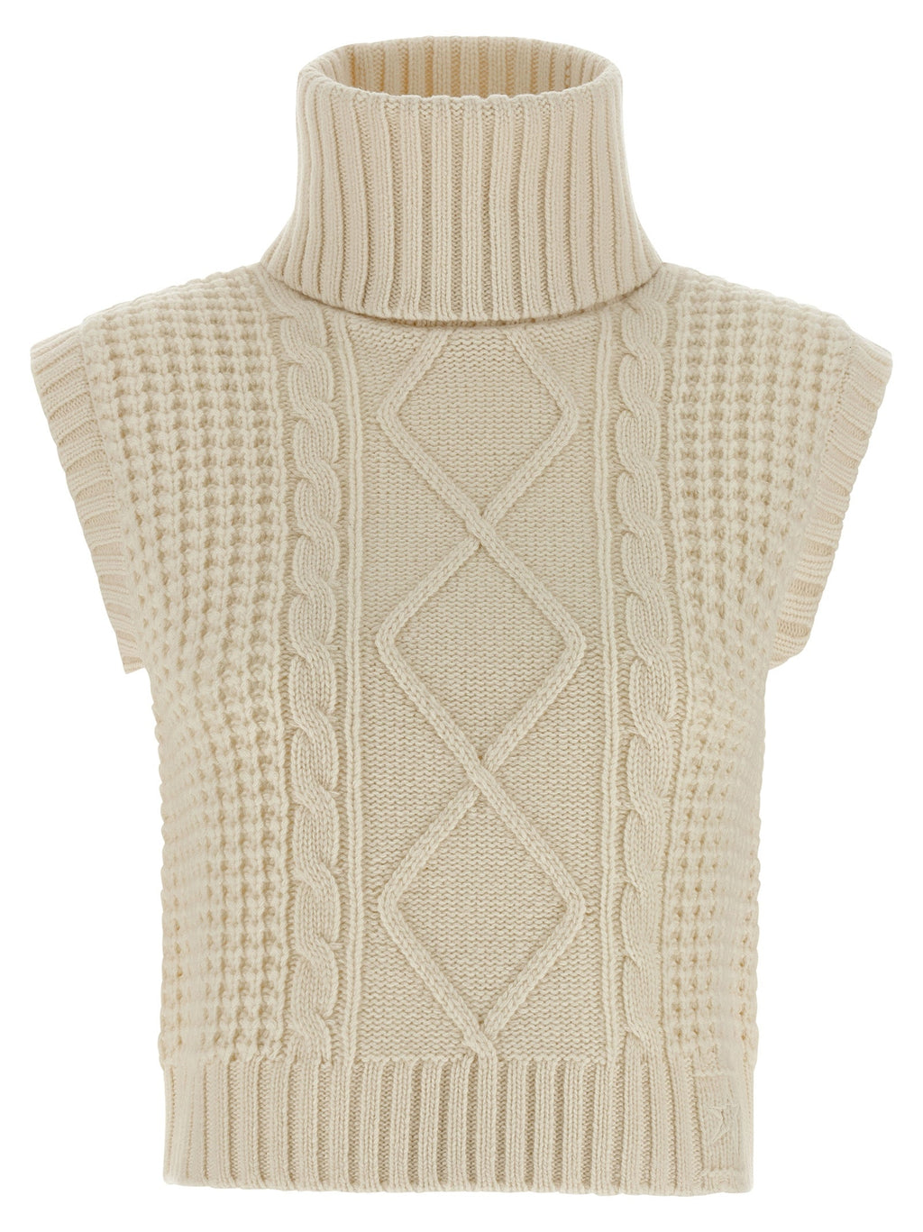 PERFECT MOMENT White Merino Wool Sleeveless Jacket