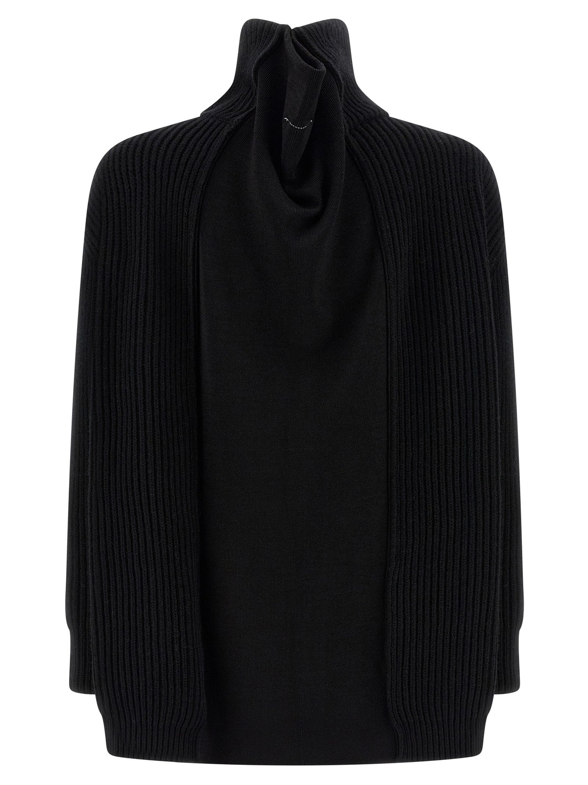 MM6 Maison Margiela Black Wool Short Dress