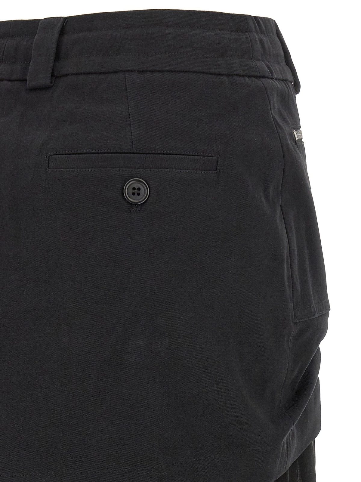 Dolce & Gabbana Black Silk Midi Skirt
