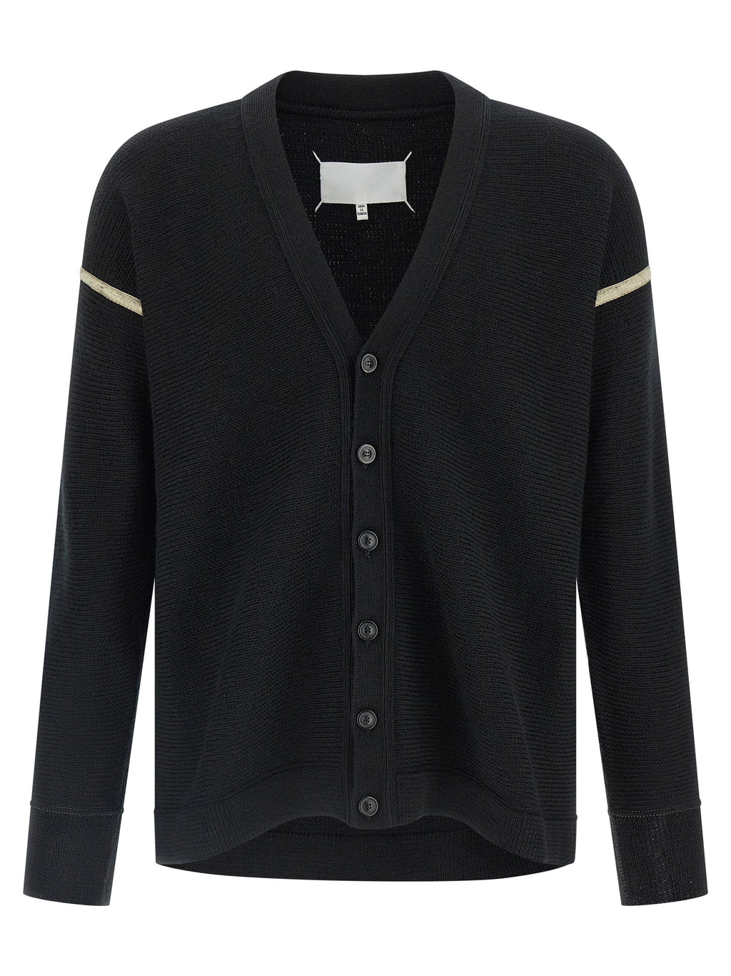 Maison Margiela Black Virgin Wool Cardigan
