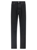 MM6 Maison Margiela Black Cotton Tapered Jeans