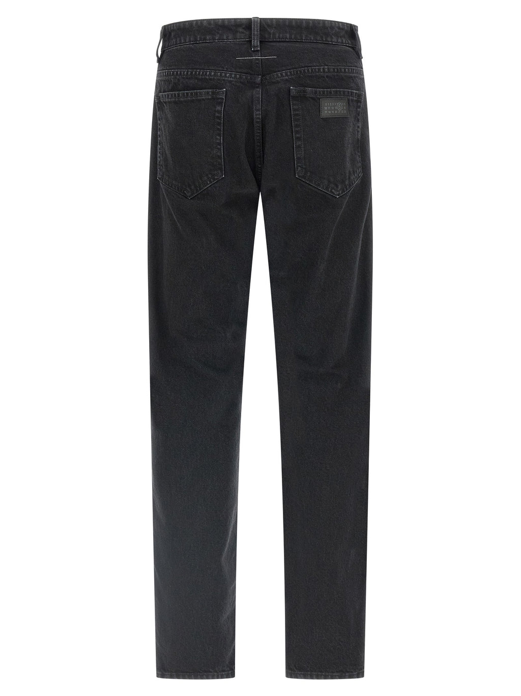 MM6 Maison Margiela Black Cotton Tapered Jeans