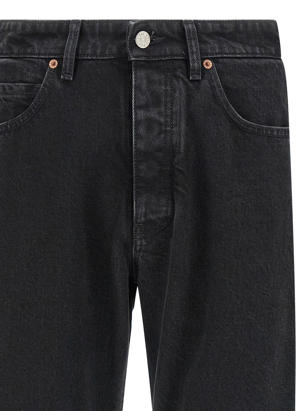 MM6 Maison Margiela Black Cotton Tapered Jeans