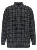 WILLY CHAVARRIA Gray Wool Full-Length Jacket