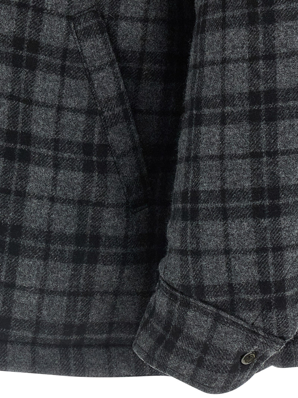 WILLY CHAVARRIA Gray Wool Full-Length Jacket