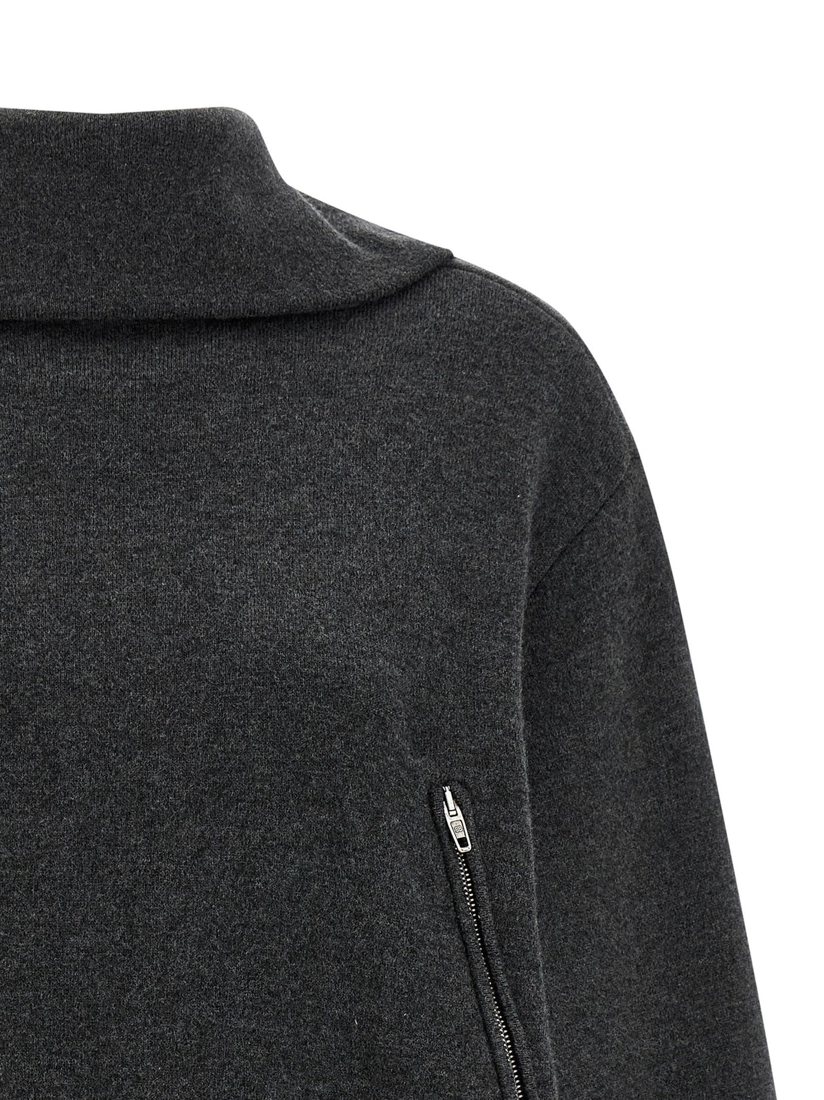 Balenciaga Gray Wool Cardigan