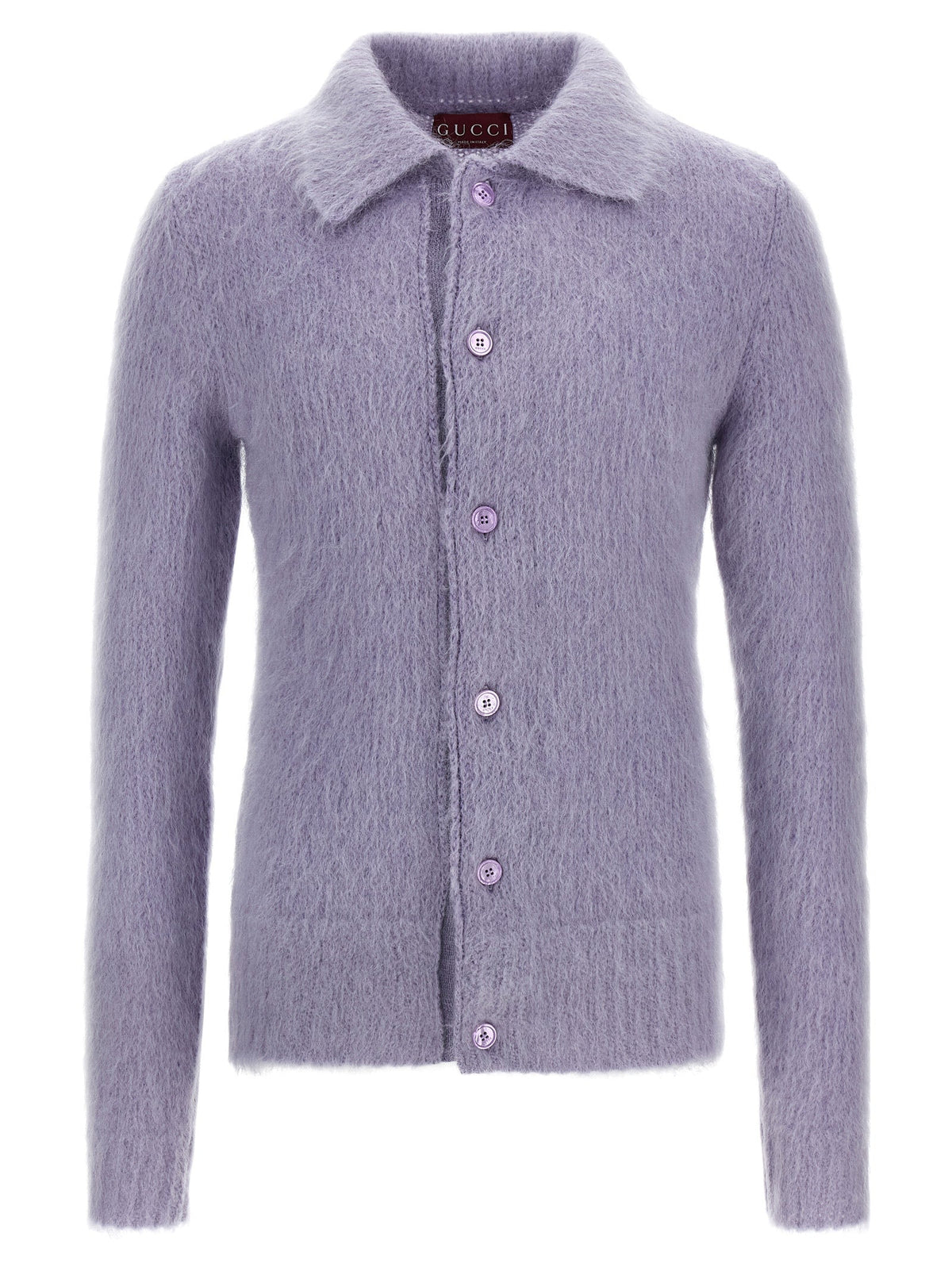Gucci Purple Wool Cardigan