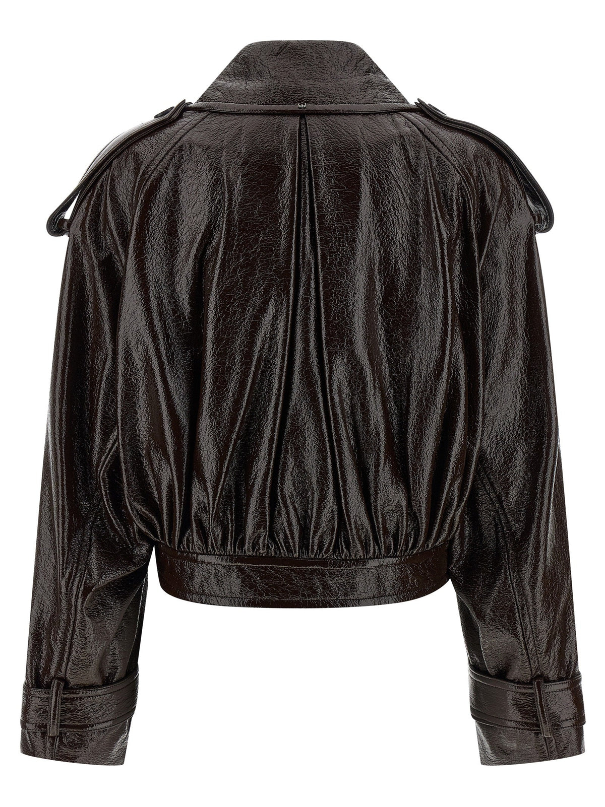 Sportmax Brown Cotton Coat
