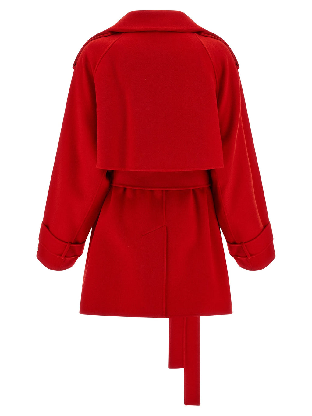 Sportmax Red Virgin Wool Coat