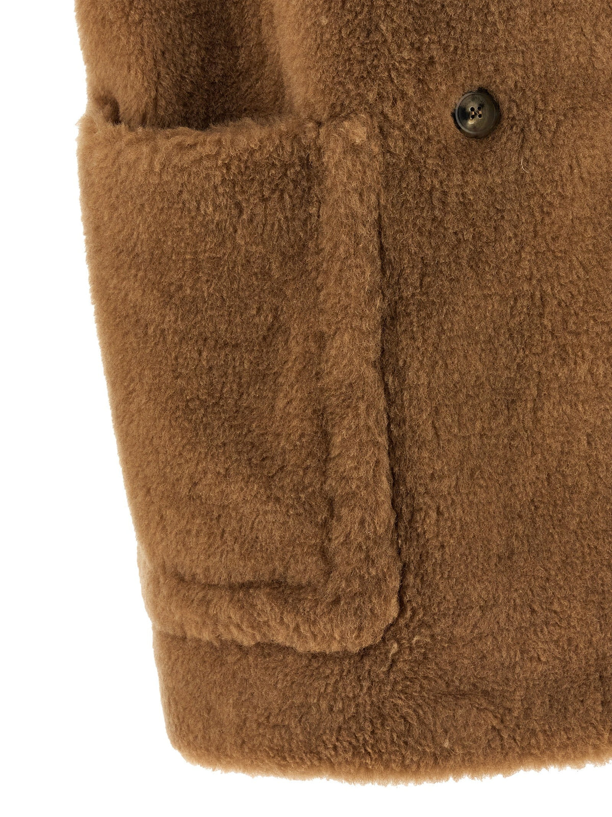 Max Mara Beige Wool Sleeveless Jacket