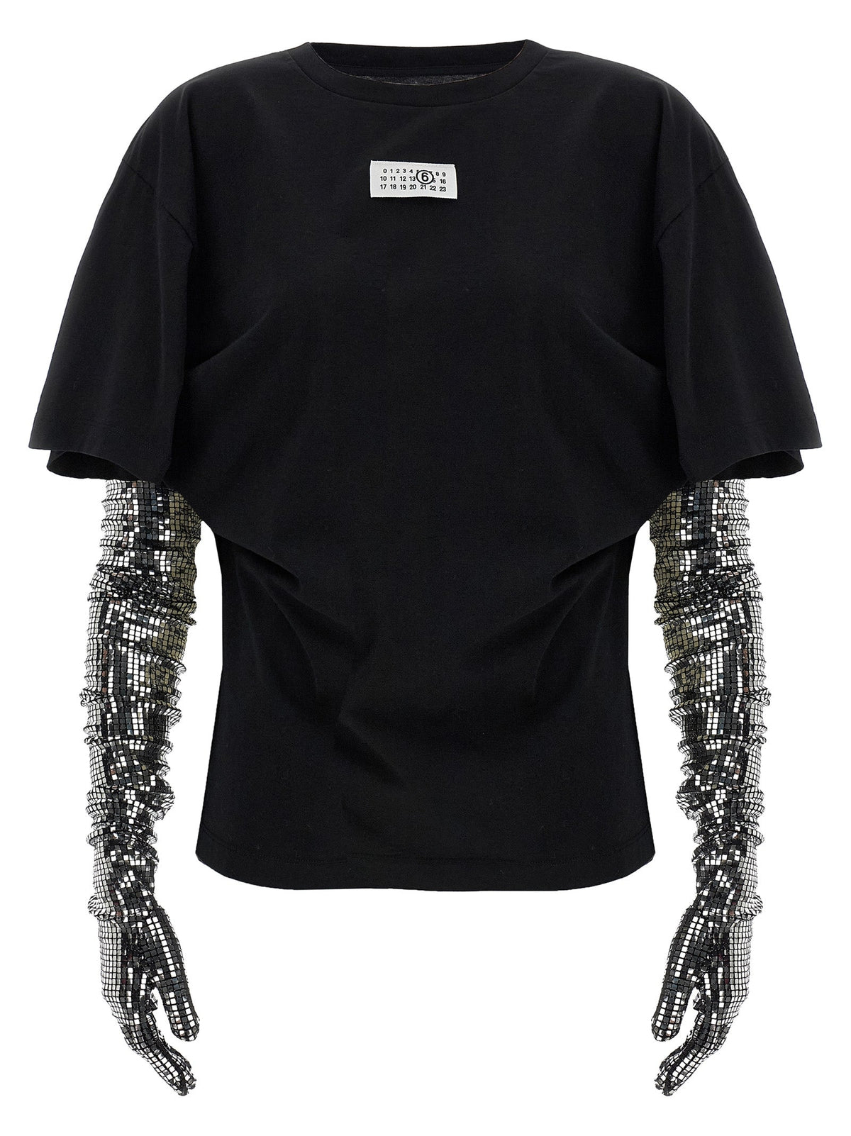 MM6 Maison Margiela Black Cotton T-Shirt