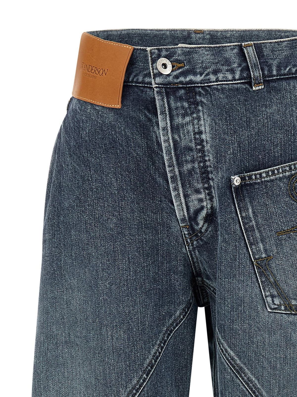 J.W.Anderson Blue Cotton Jeans Denim