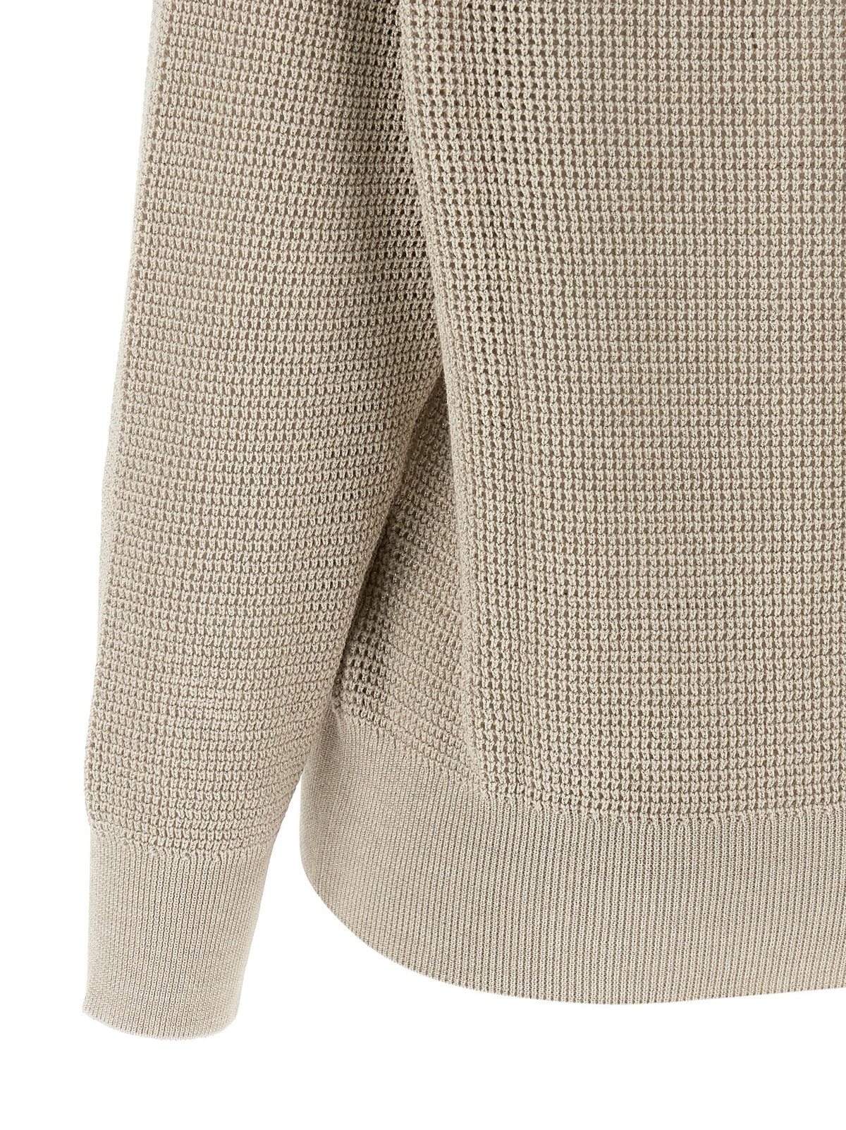 Brunello Cucinelli Beige Cotton Cardigan