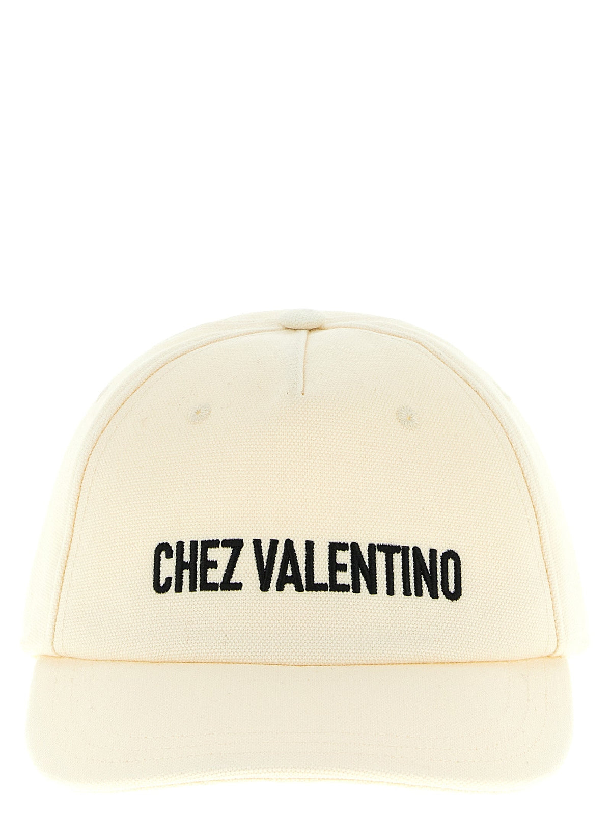 Valentino Garavani Beige Cotton Cap (Baseball Hat)