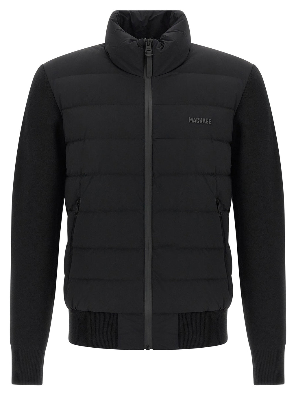Mackage Blue Nylon Cardigan