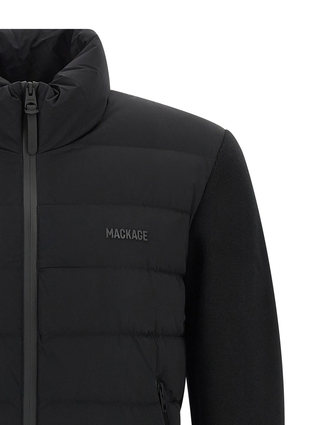 Mackage Blue Nylon Cardigan