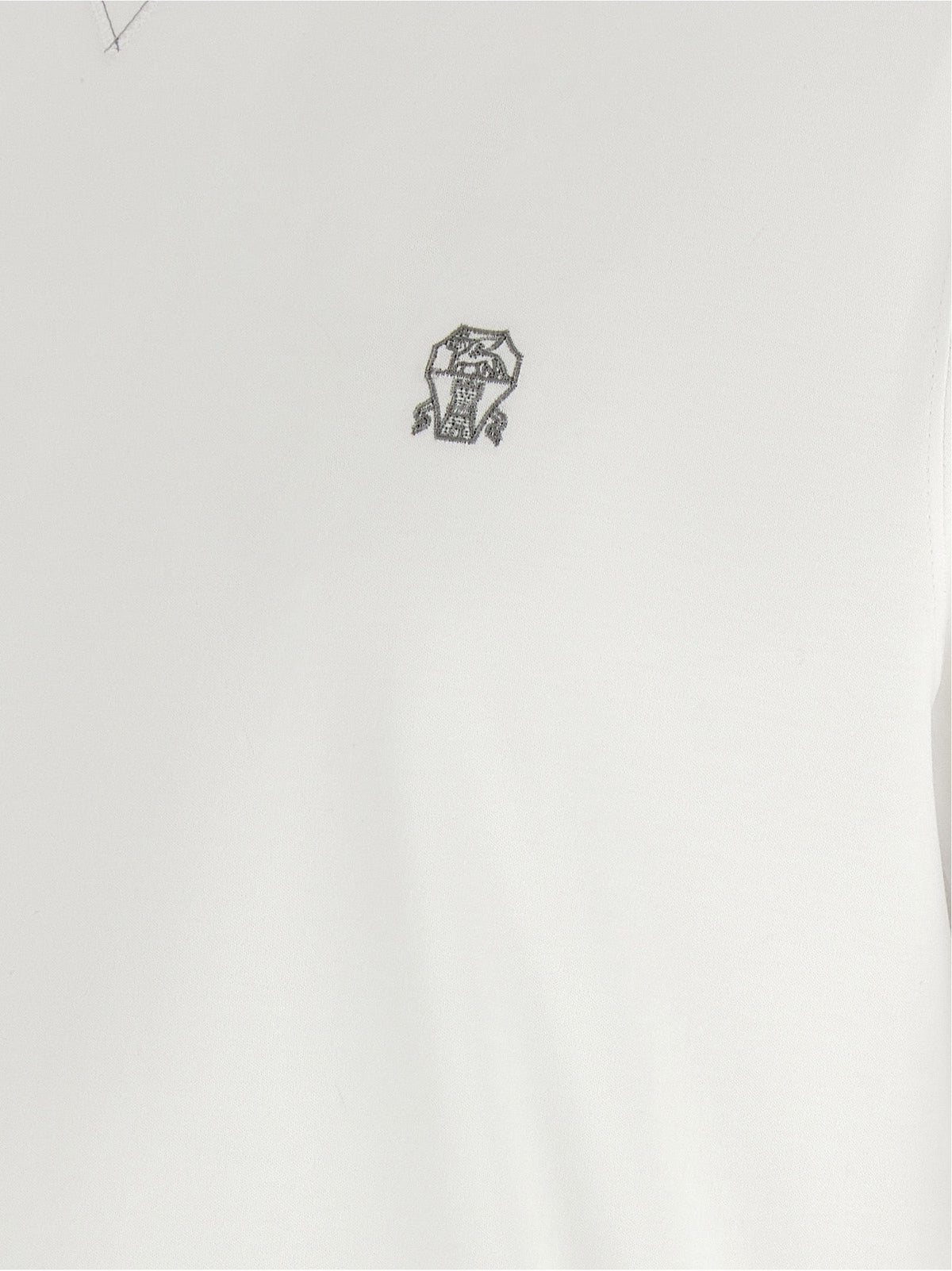 Brunello Cucinelli White Cotton T-Shirt
