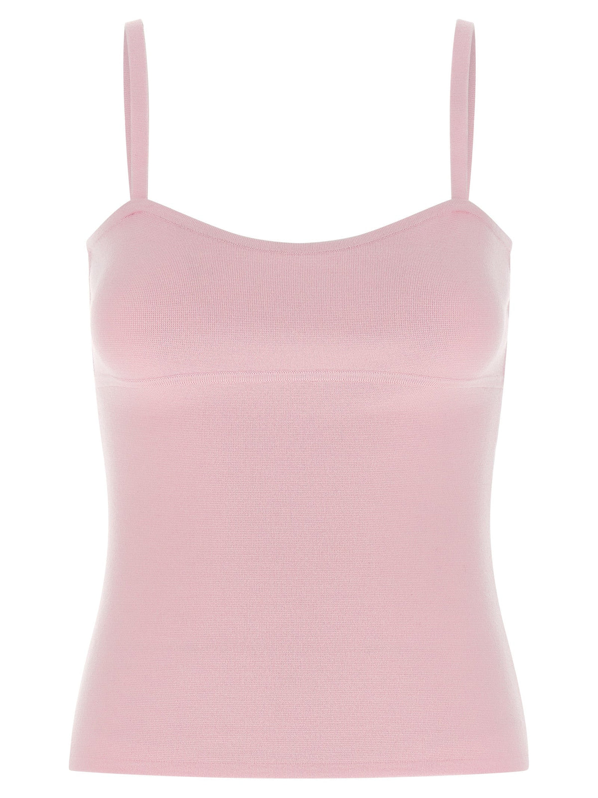 Max Mara Multicolor Virgin Wool Sleeveles T-Shirt