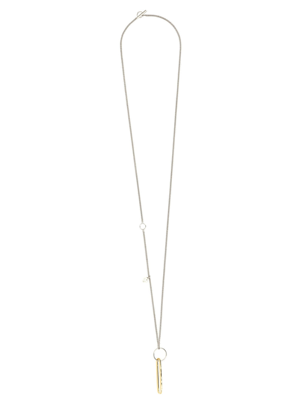 Jil Sander Gold Brass Necklace