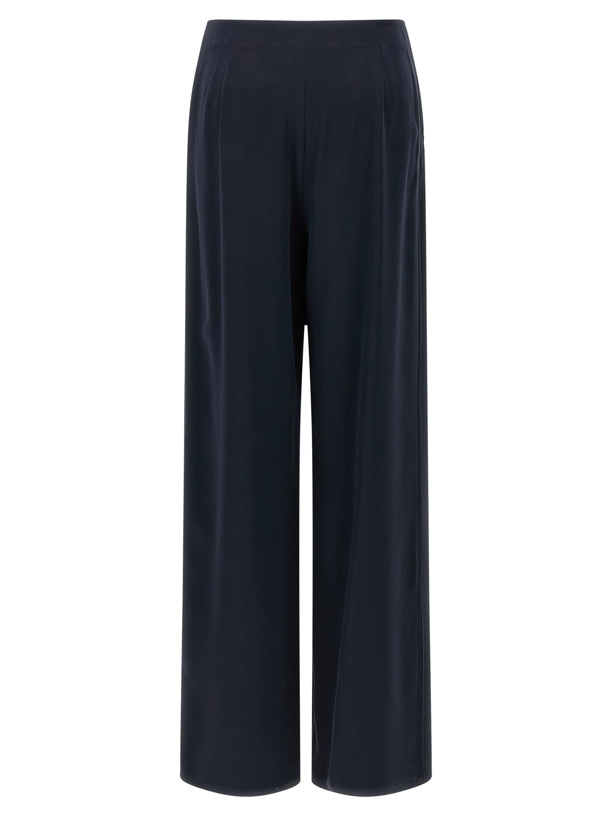 Max Mara Blue Silk Casual Pants