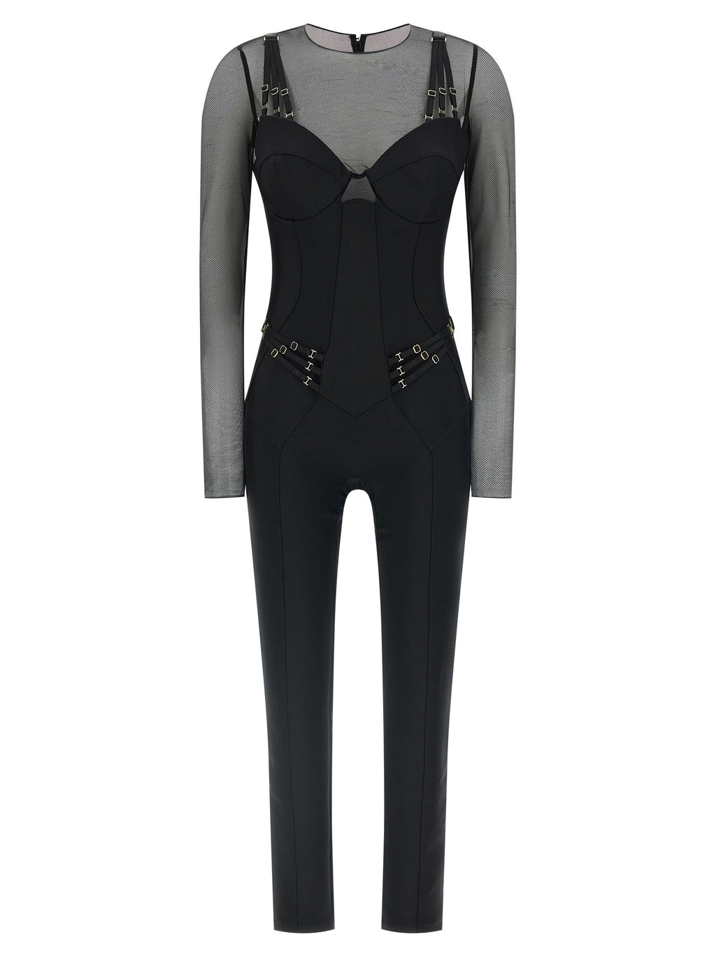 Elisabetta Franchi Black Polyamide Jumpsuit