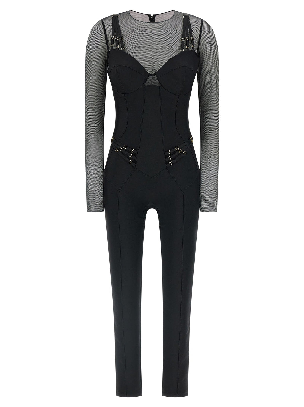 Elisabetta Franchi Black Polyamide Jumpsuit