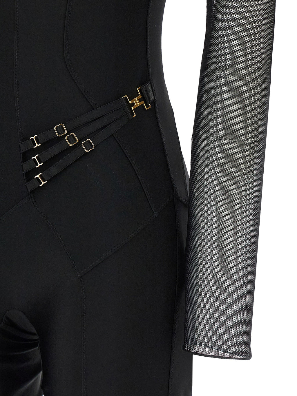 Elisabetta Franchi Black Polyamide Jumpsuit