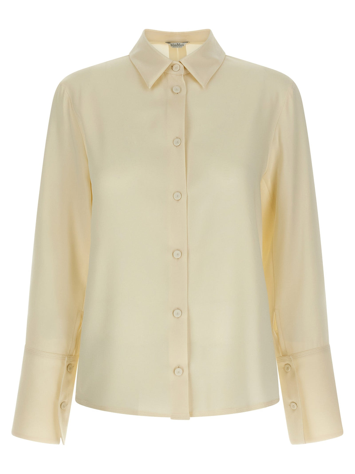 Max Mara White Silk Blouse