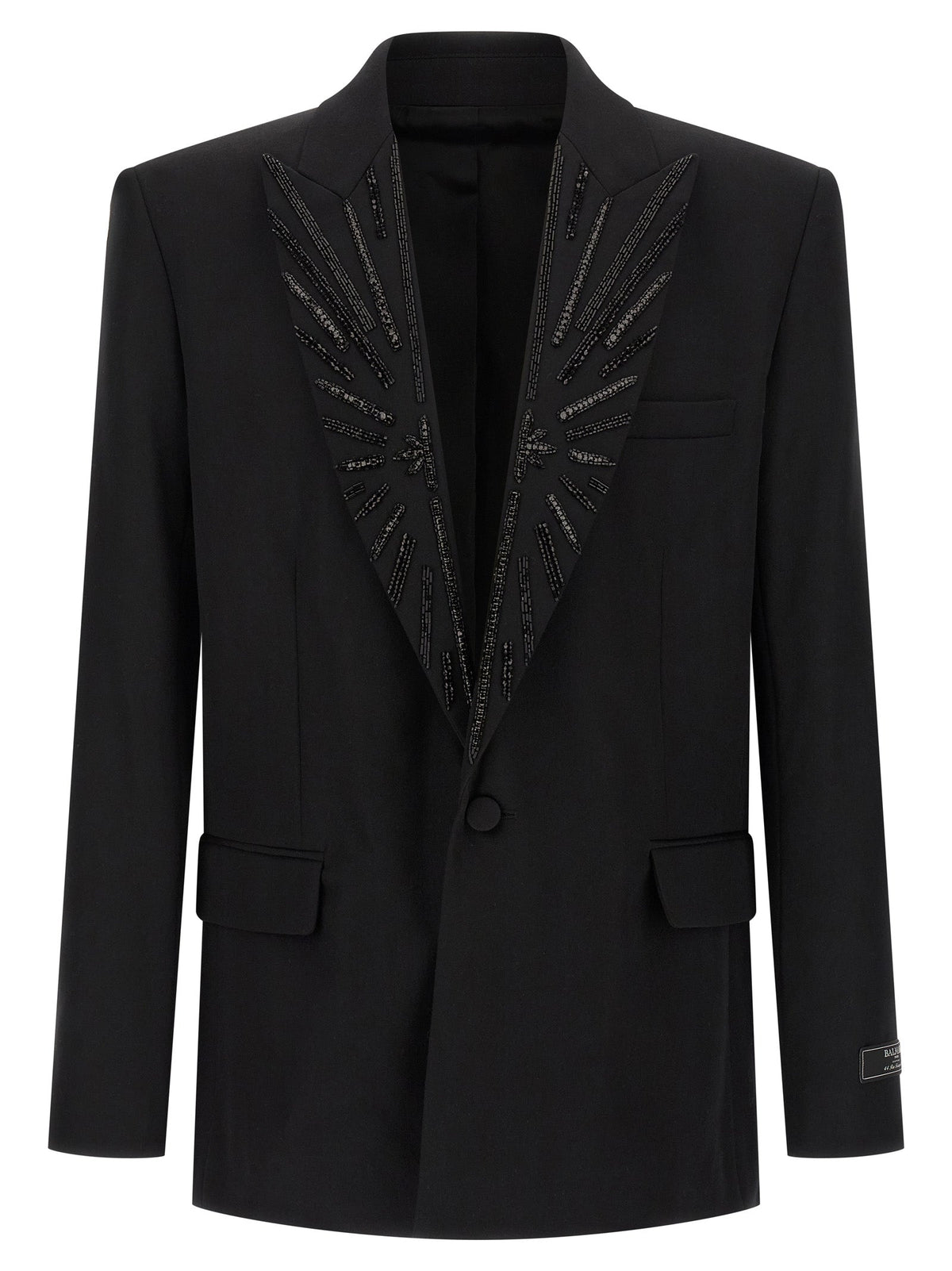 Balmain Black Virgin Wool Blazer