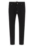 Dsquared² Black Cotton Straight-Leg Jeans