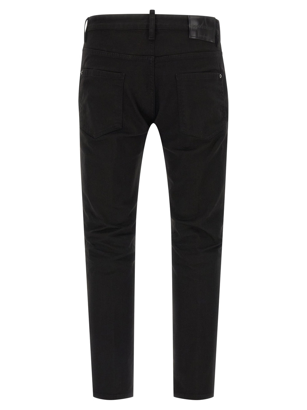 Dsquared² Black Cotton Straight-Leg Jeans