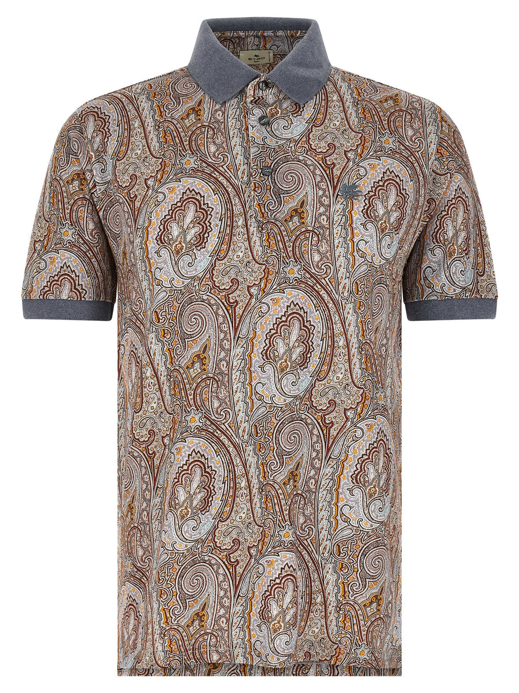 Etro Multicolor Cotton Polo Shirt