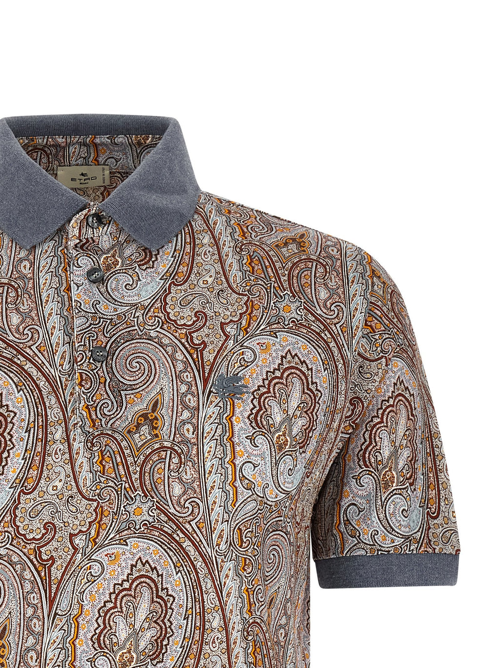 Etro Multicolor Cotton Polo Shirt