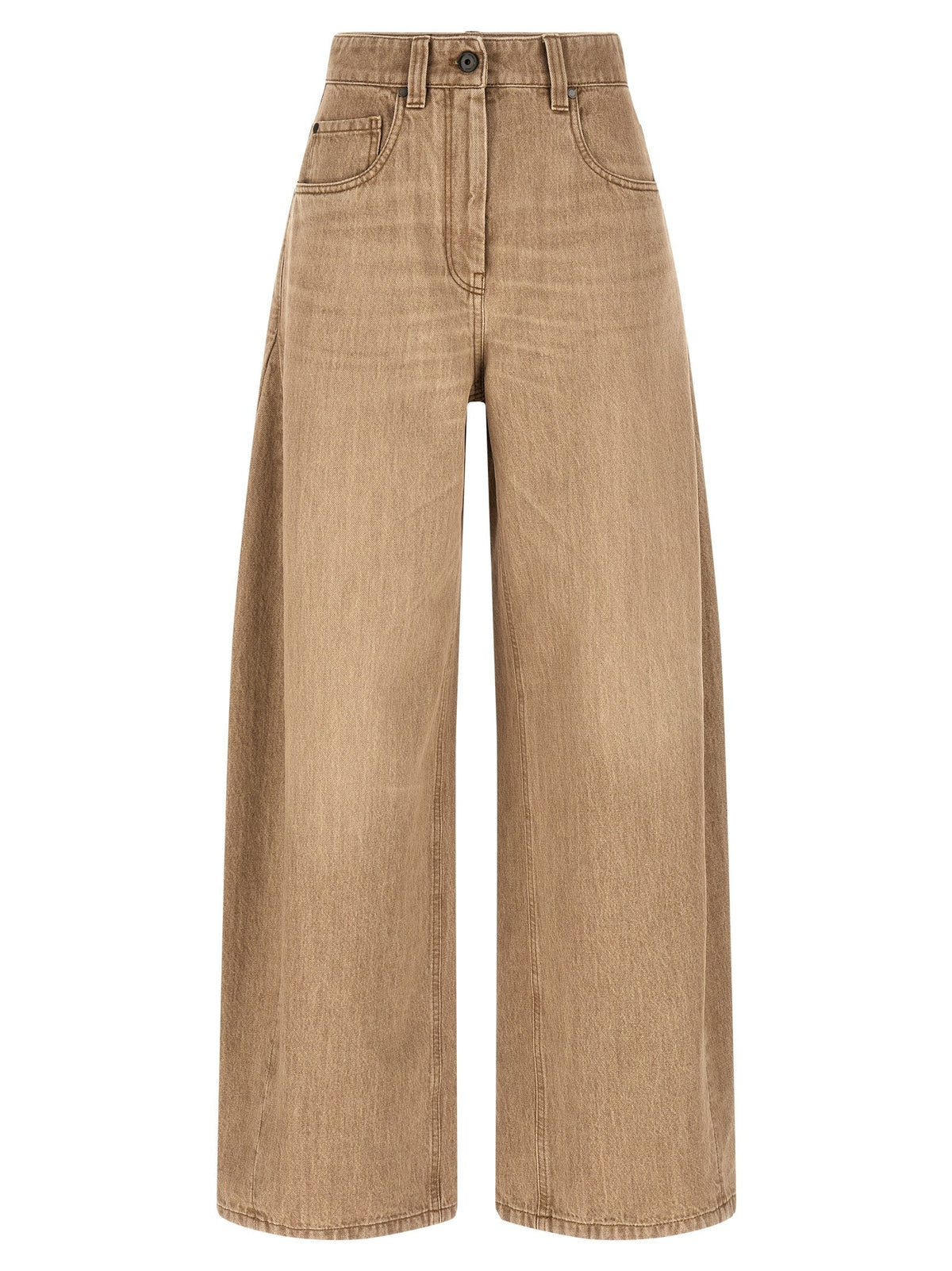 Brunello Cucinelli Beige Cotton Jeans Denim