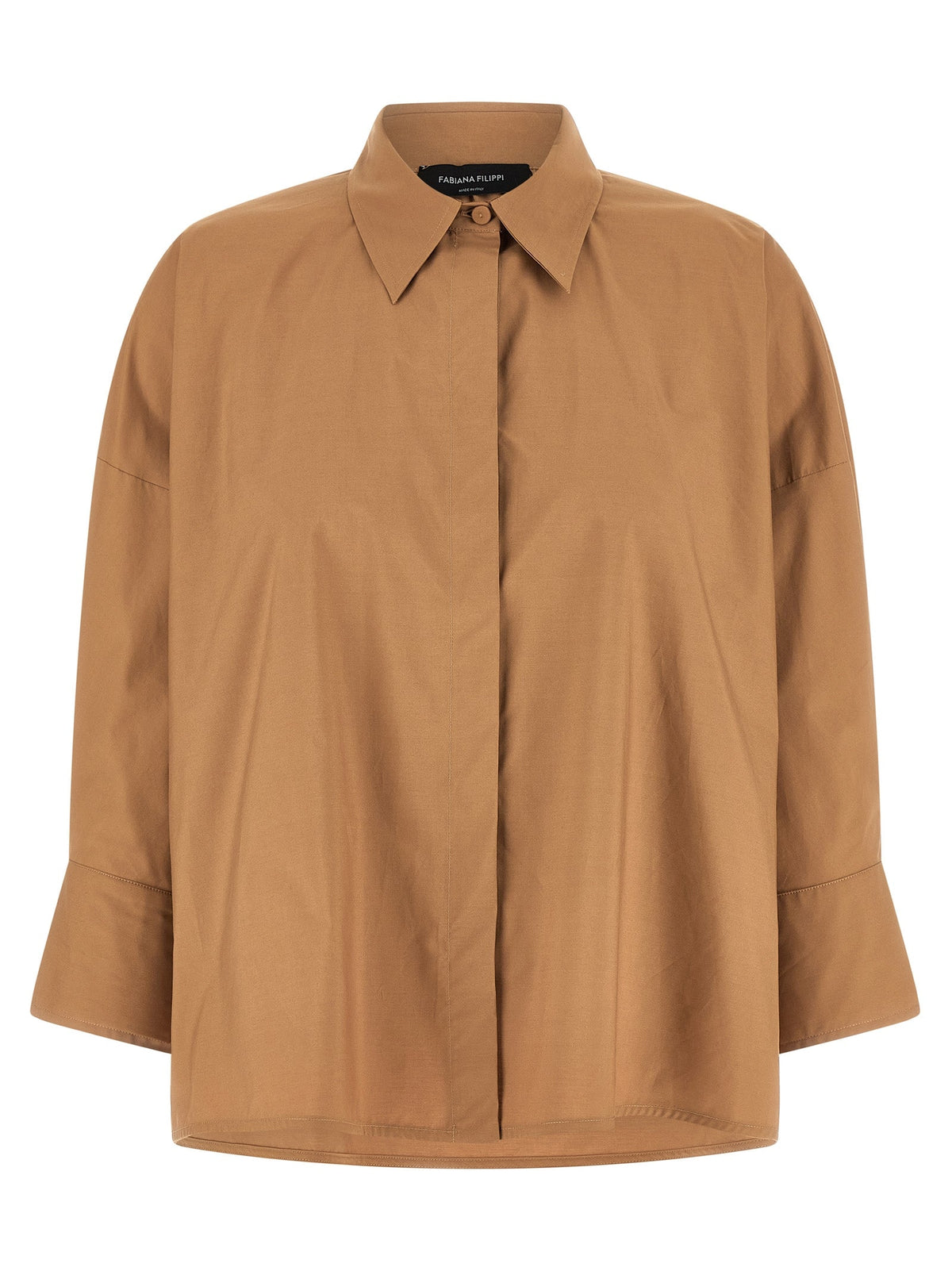 Fabiana Filippi Brown Cotton Blouse