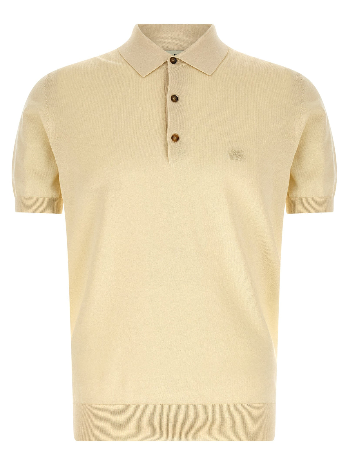 Etro Beige Cotton Polo Shirt